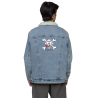 Pirate - Unisex denim humor sherpa jacket