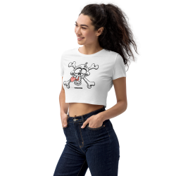 Pirate - Women's organic humor crop top / short t-shirt