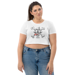 Pirate - Women's organic humor crop top / short t-shirt