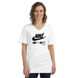 NIKÉ - Funny Unisex V-neck T-shirt