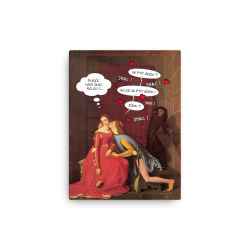 Paolo and Francesca - Ingres - Canvas painting humor