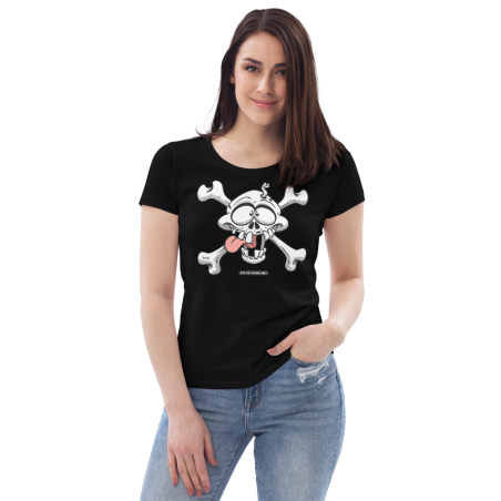 Pirate - T-shirt moulant écologique humour femme