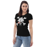 Pirate - T-shirt moulant écologique humour femme