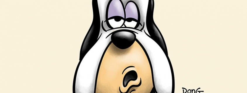 Dessin de Droopy. Légende "You know what? Well... No... Nothing."